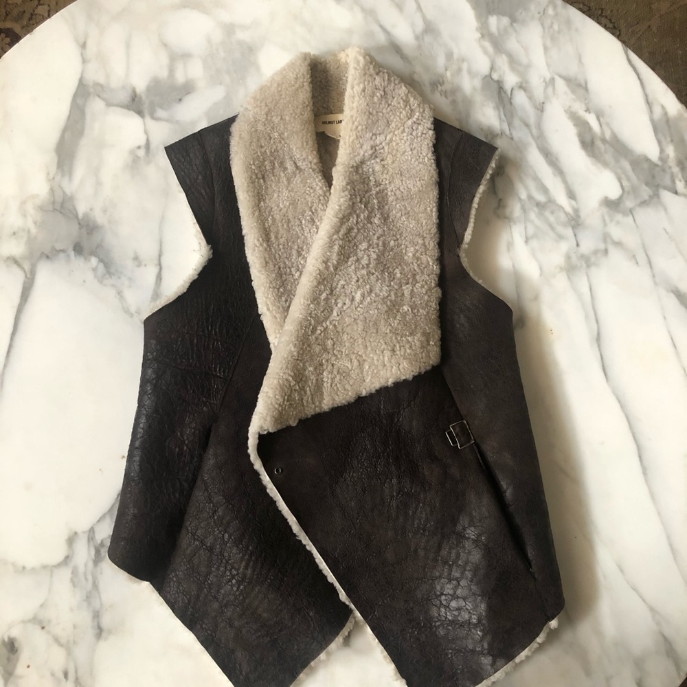 Helmut Lang Weathered Leather Vest
